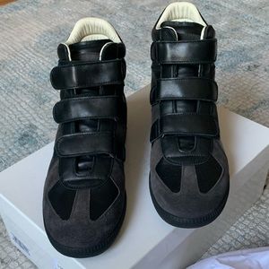 Maison Margiela 3-Strap Hi Top Sneakers